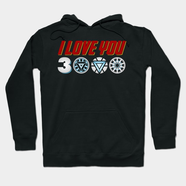 I Love You 3000 Hoodie by TextTees